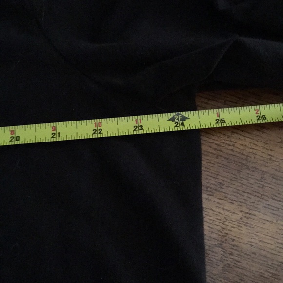 Talbots Black 3/4 Sleeve Embroidered T-Shirt - Picture 6 of 7